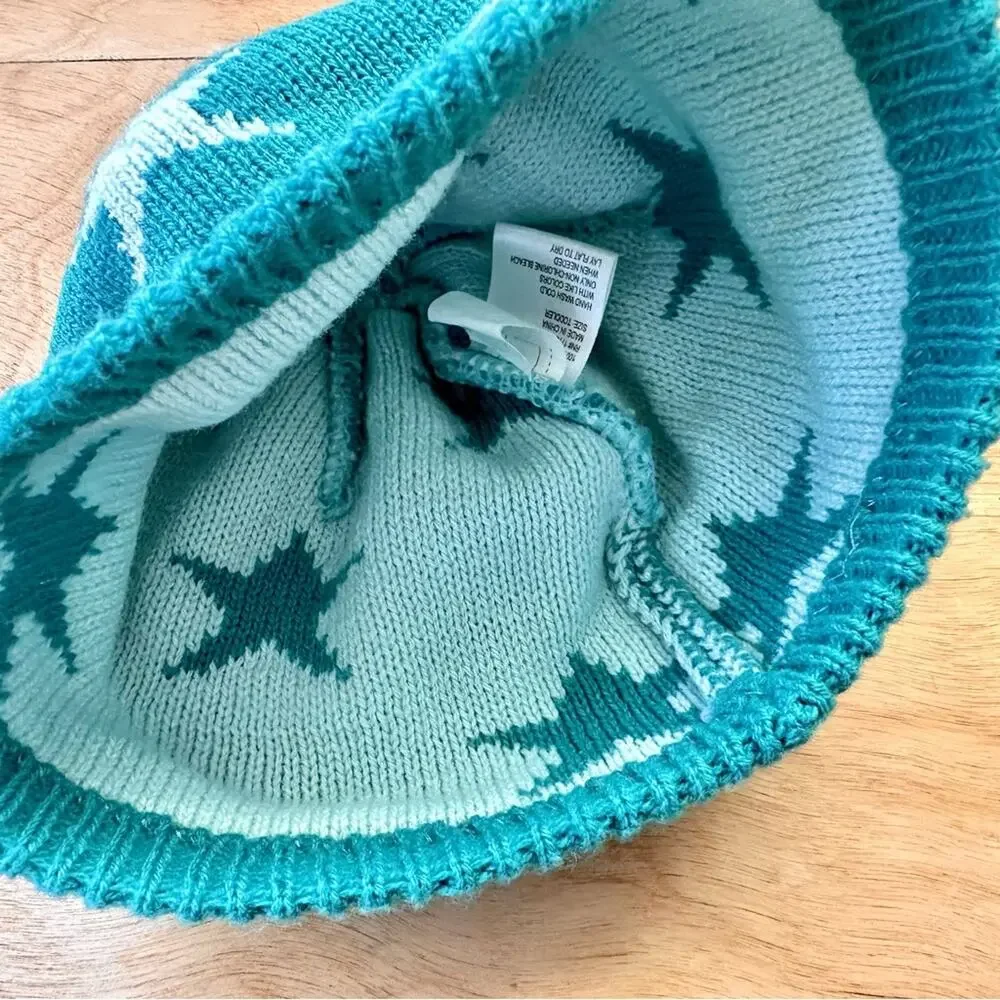 Target Toddler Star Knit Beanie | Teal | Size Toddler
